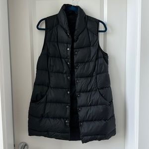 lululemon long down vest size 6